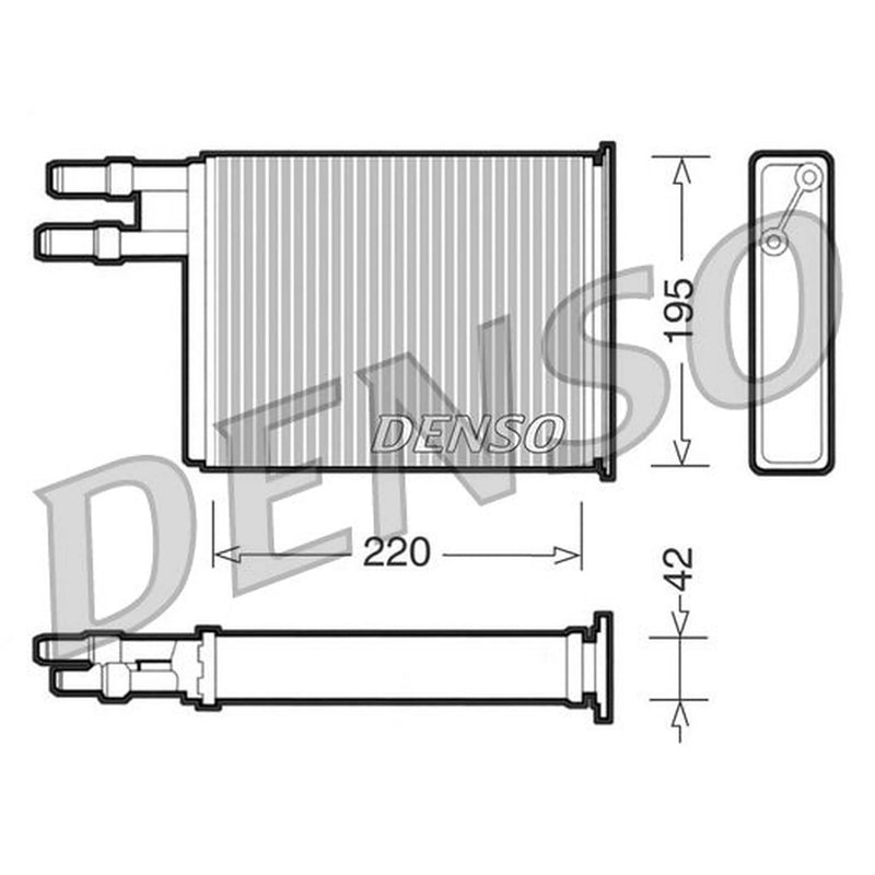 Denso Heater Matrix Core Heat Exchanger DRR09031