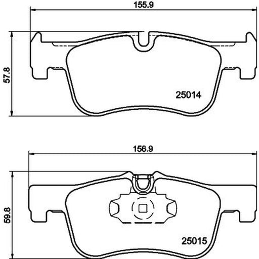 Mintex Front Brake Pad Set MDB3254