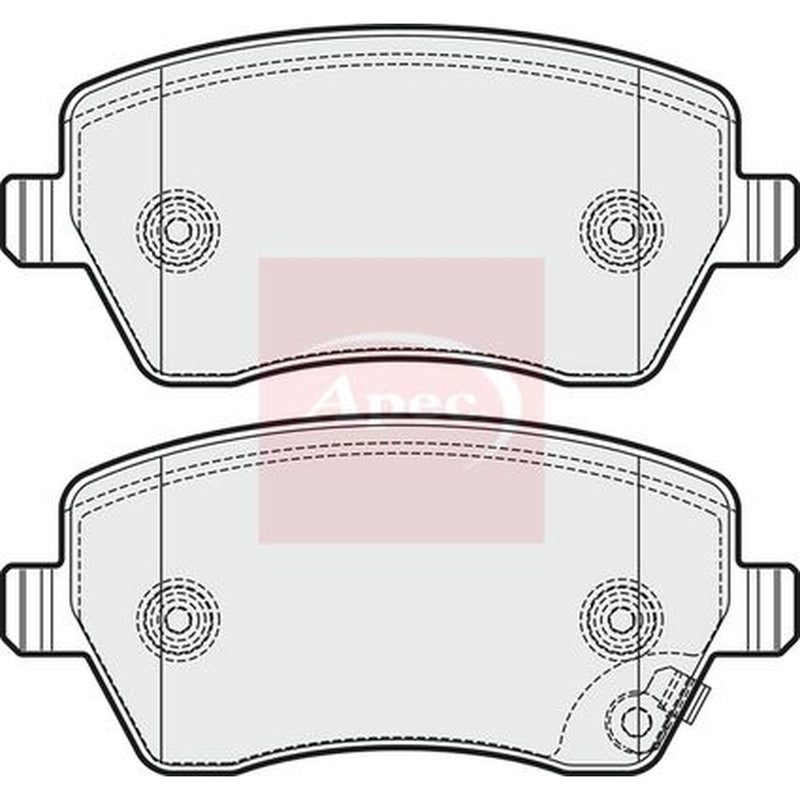 Apec Front Brake Pad Set PAD1664