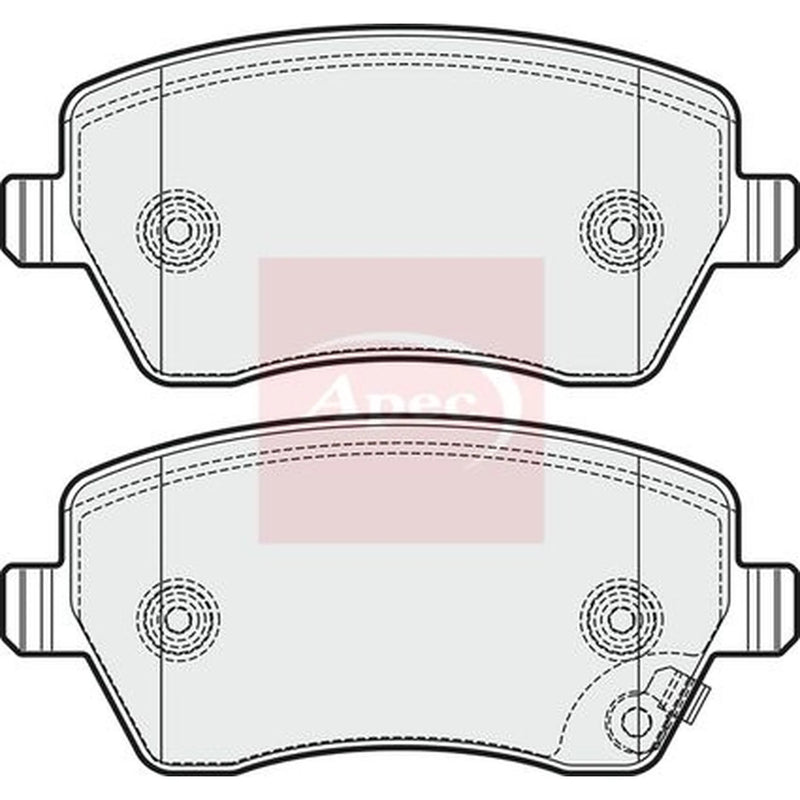 Apec Front Brake Pad Set PAD1664