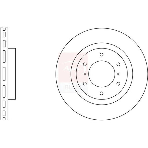 Apec 2 x Vented Front Brake Discs SDK6591