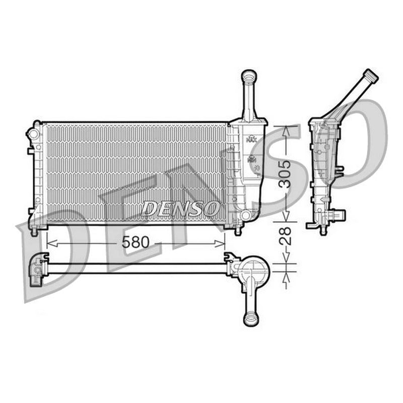 Denso Engine Radiator DRM09106