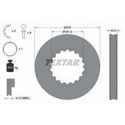 Textar 2 x Internally Vented Brake Discs 93322800 OE 85103805 85110494