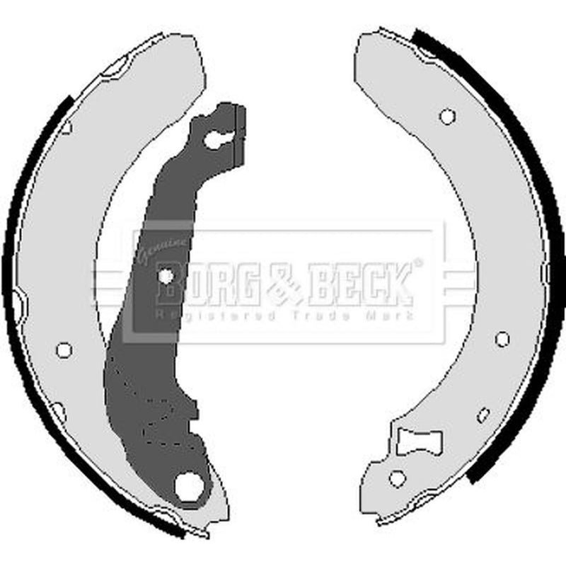 Borg & Beck Brake Shoe Set Axle Kit BBS6090
