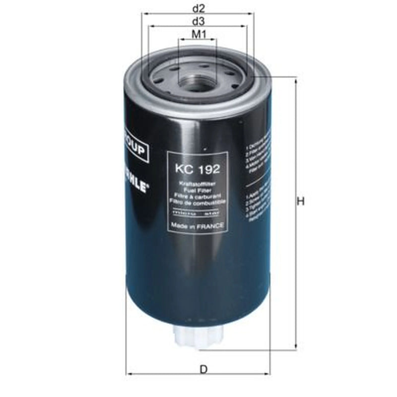 Mahle Fuel Filter Element KC 192