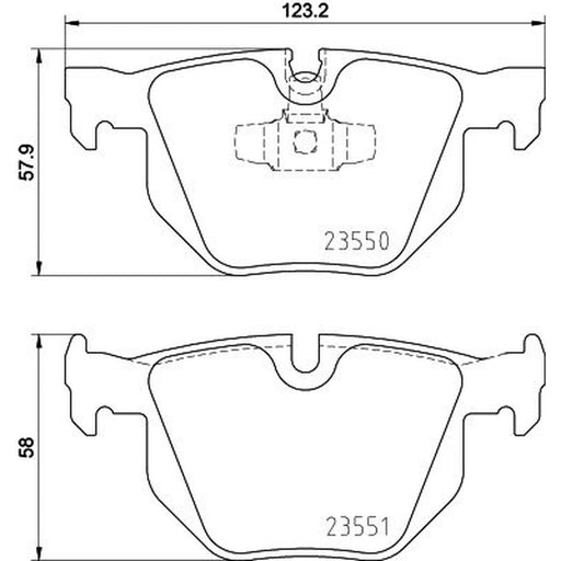 DON Rear Brake Pad Set PCP1324