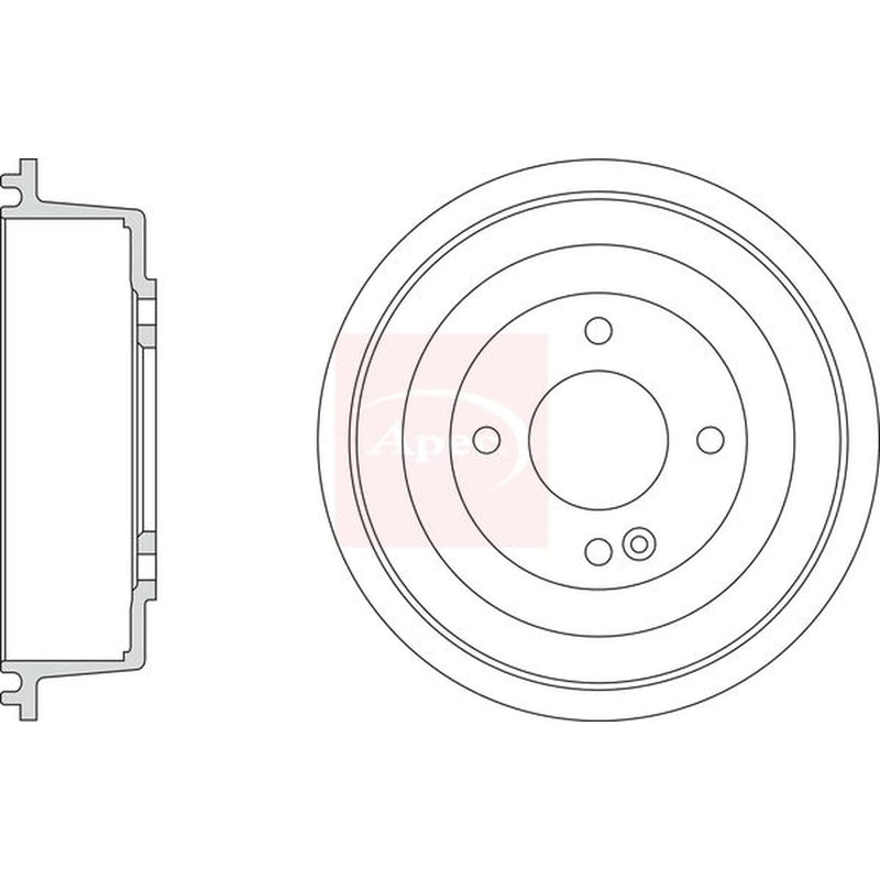 Apec Brake Drum Assembly Rear DRM9210