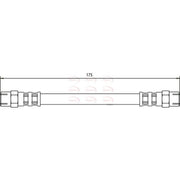 Apec Brake Hydraulic Hose Line Rear Right HOS3270