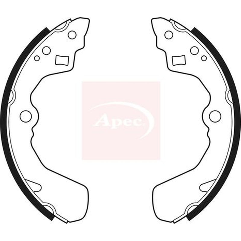 Apec Brake Shoe Set Axle Kit SHU483