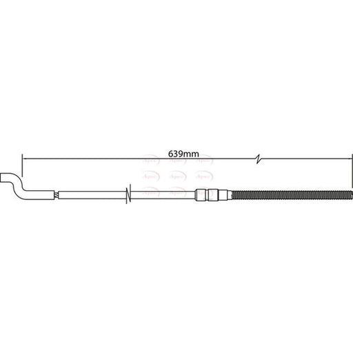 Apec Handbrake Cable Centre CAB1154