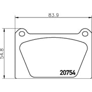 Mintex Front Brake Pad Set MLB65