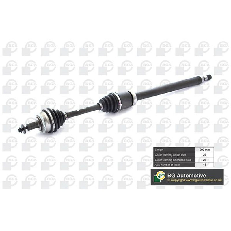 BGA CV Drive Shaft Driveshaft Front Right DS9706RA