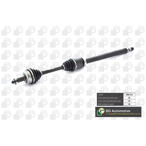 BGA CV Drive Shaft Driveshaft Front Right DS9706RA