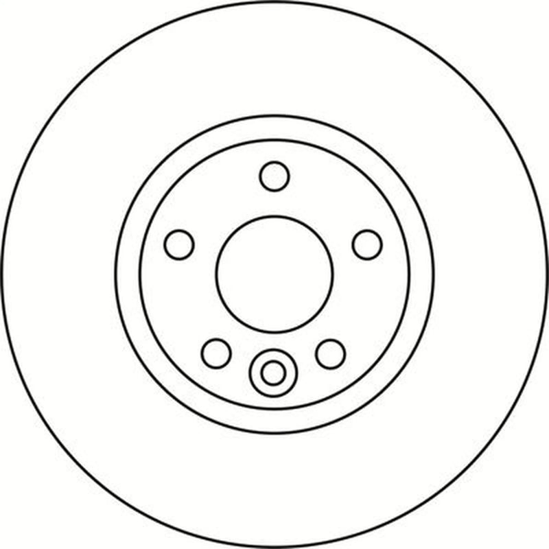 Abtex 2 x Front Brake Discs BD1725V