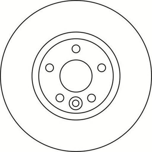 Abtex 2 x Front Brake Discs BD1725V