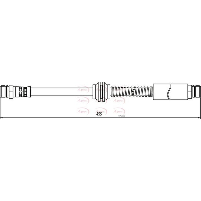 Apec Brake Hydraulic Hose Line Rear HOS3943