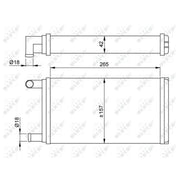 NRF Heater Matrix Core Heat Exchanger 53555