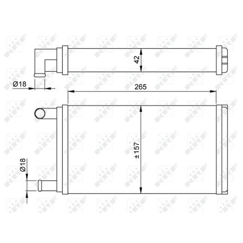 NRF Heater Matrix Core Heat Exchanger 53555