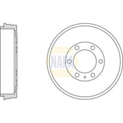 NAPA Brake Drum Assembly Rear NDR1027