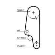 Gates Timing Belt Kit with Rollers K015428XS