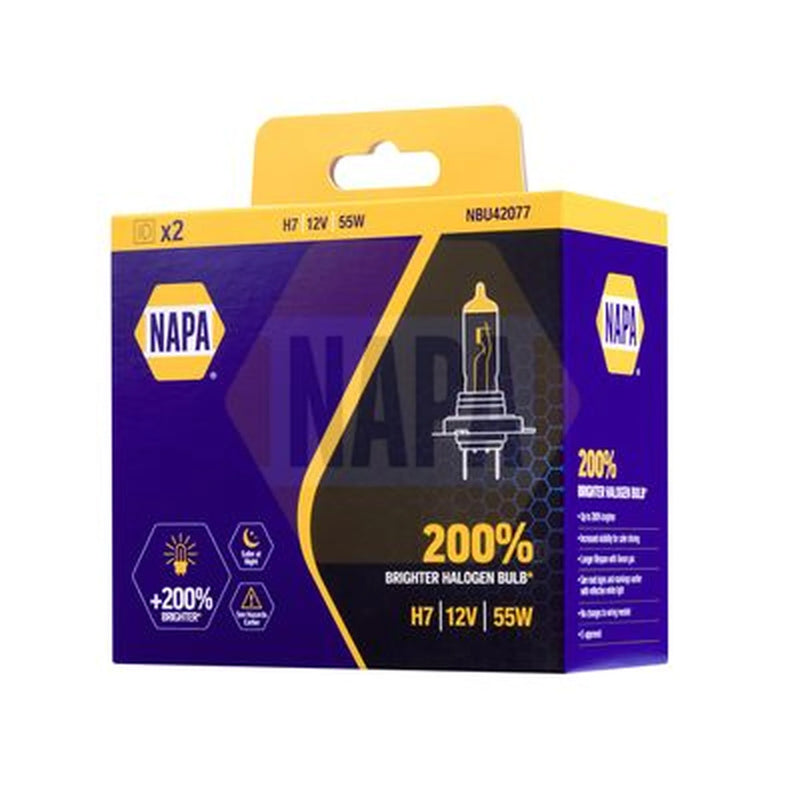 NAPA Headlight Bulb H7 PX26d 12V 55W NBU42077