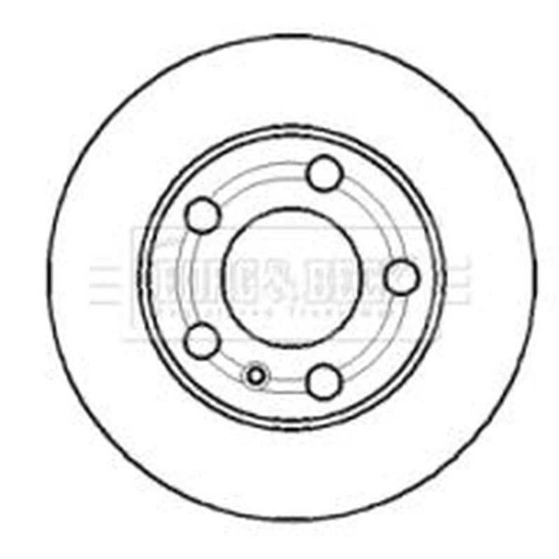 Borg & Beck 2 x Vented Front Brake Discs BBD4369