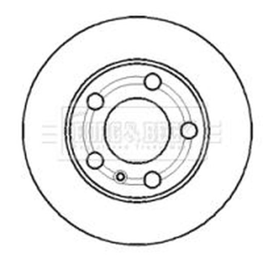 Borg & Beck 2 x Vented Front Brake Discs BBD4369
