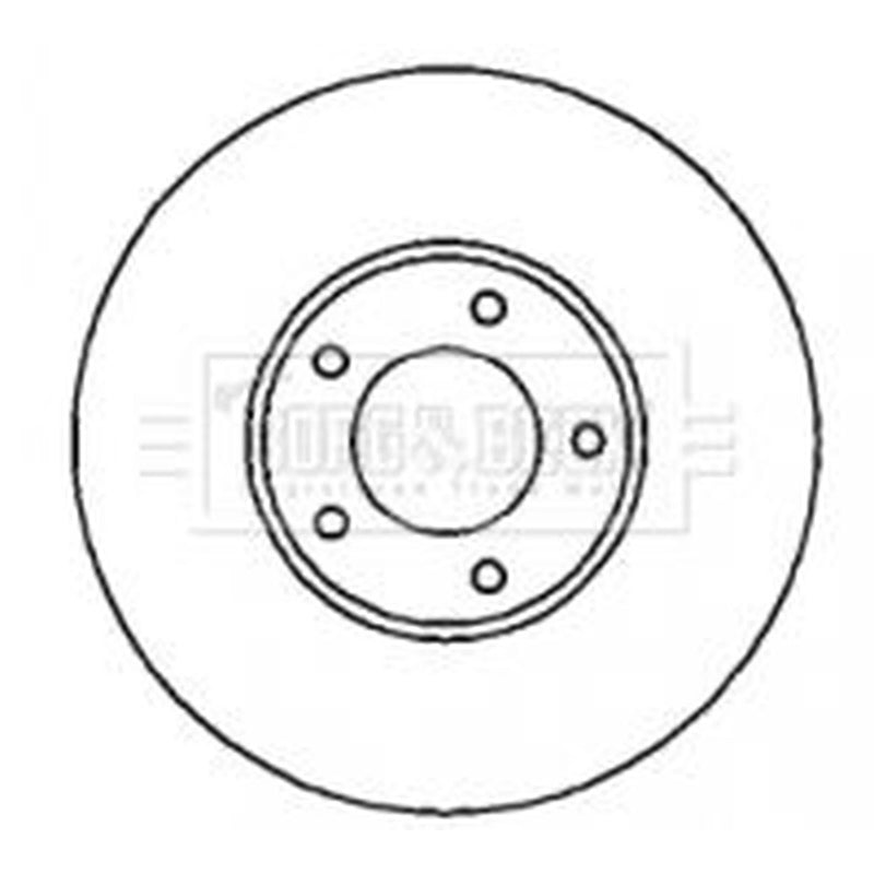 Borg & Beck 2 x Vented Front Brake Discs BBD4275