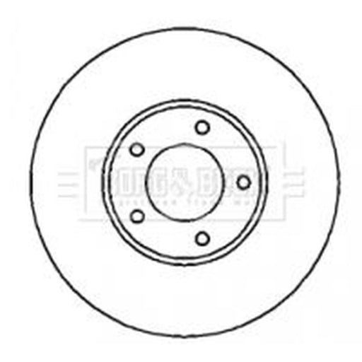 Borg & Beck 2 x Vented Front Brake Discs BBD4275