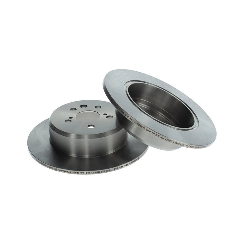 Bosch 2 x Solid Rear Brake Discs 0 986 479 243