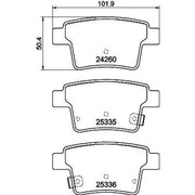 DON Rear Brake Pad Set PCP1139