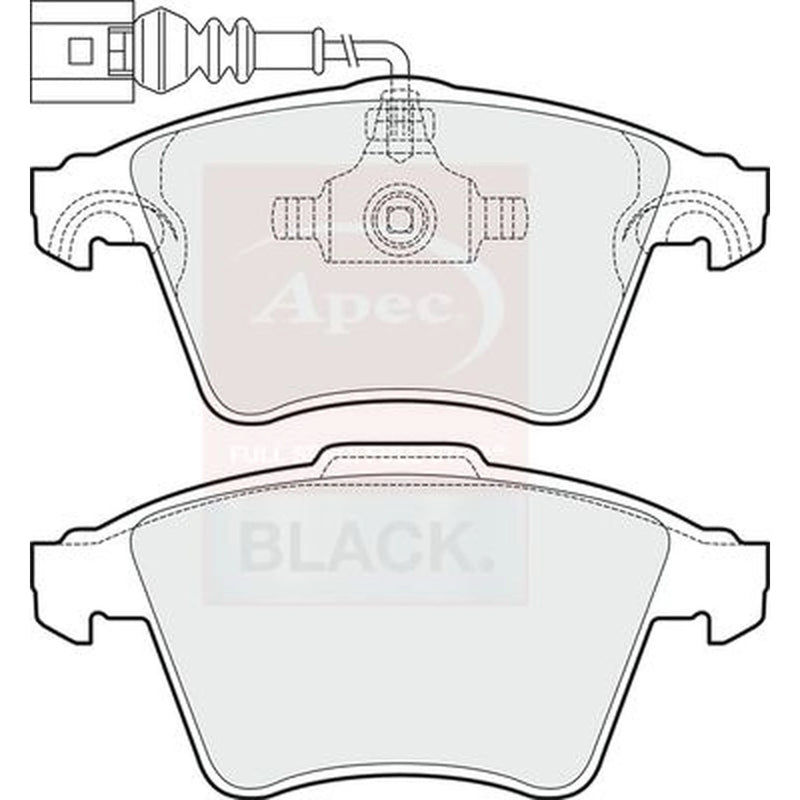 Apec Front Brake Pad Set PAD1496B