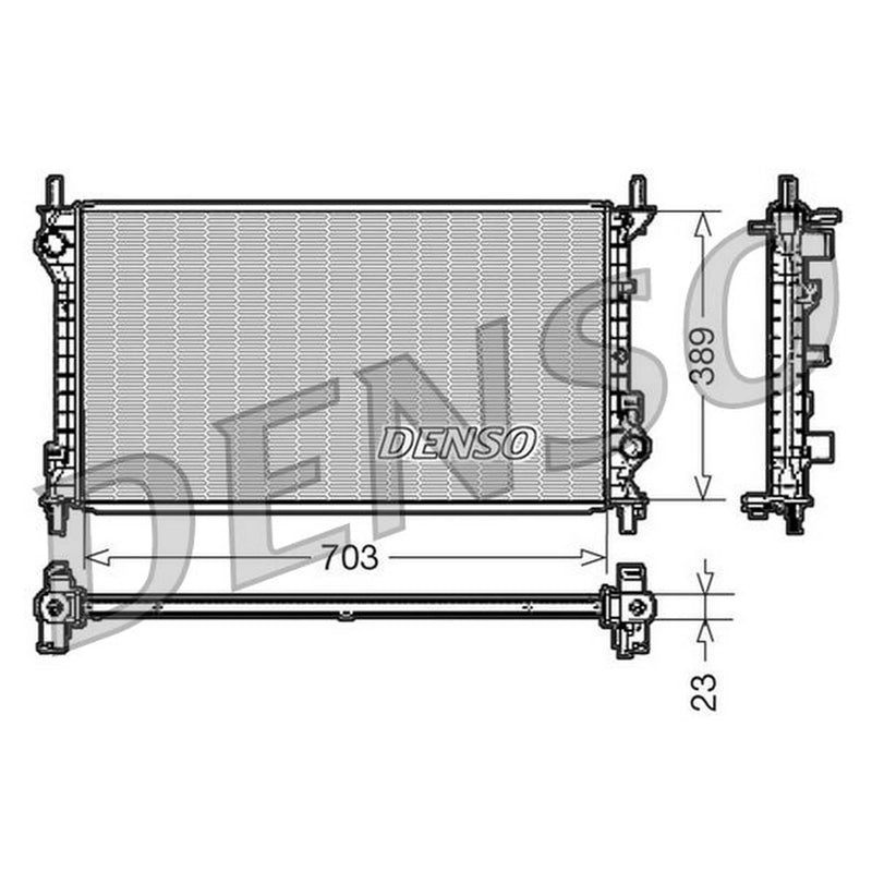 Denso Engine Radiator DRM10108