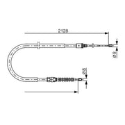Bosch Handbrake Cable Right Rear 1 987 482 324
