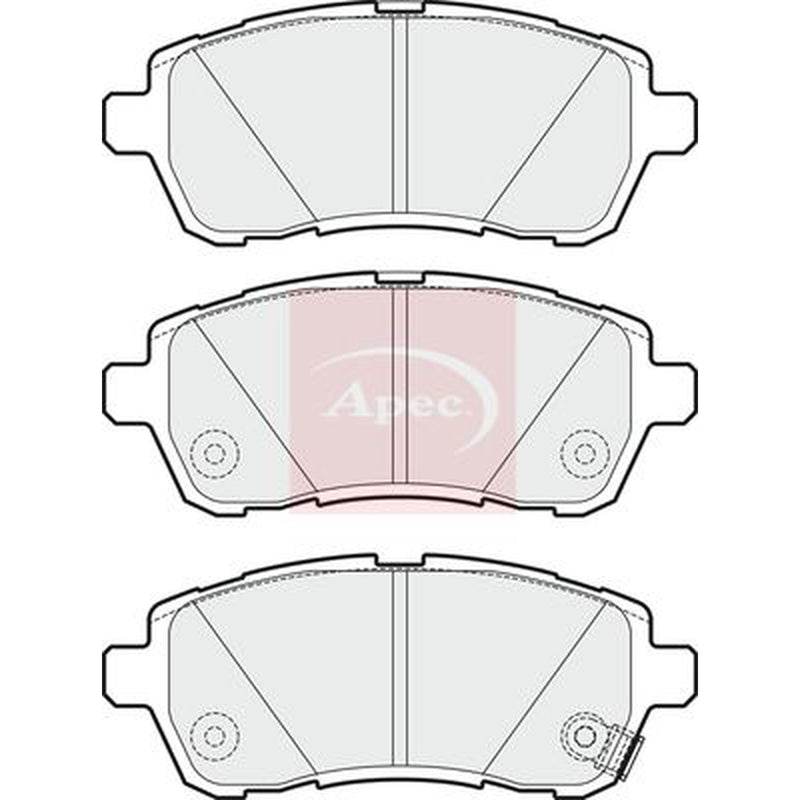 Apec Front Brake Pad Set PAD1706