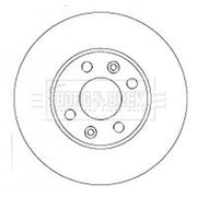 Borg & Beck 2 x Front Brake Discs BBD4434