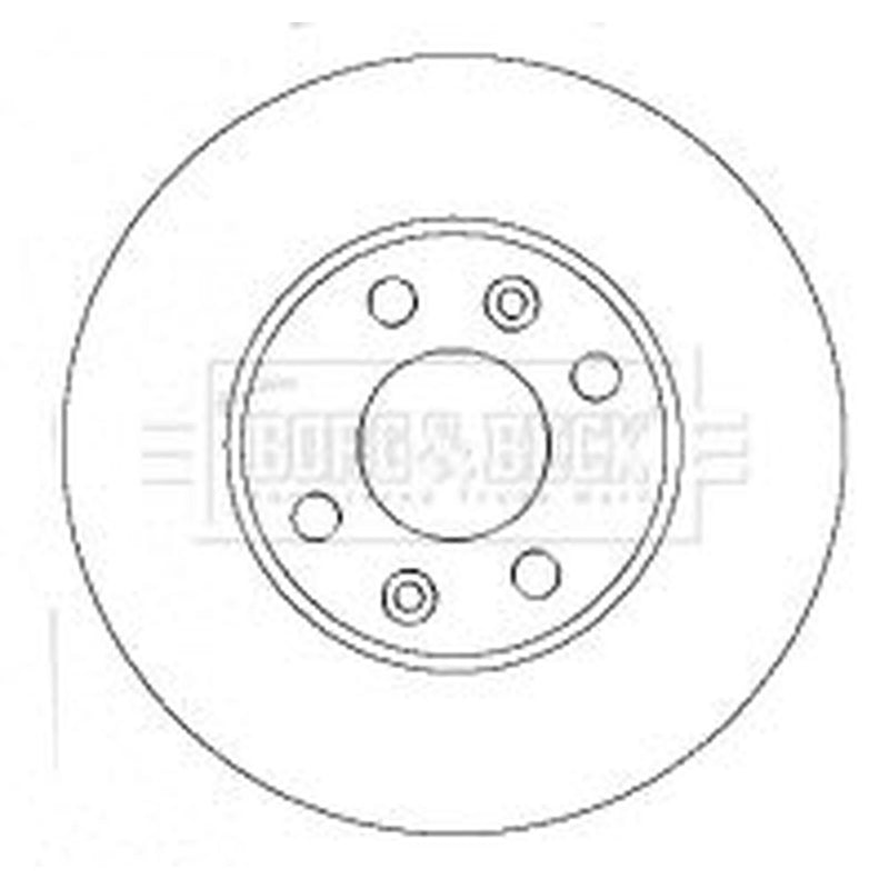 Borg & Beck 2 x Front Brake Discs BBD4434