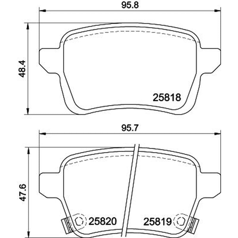 Mintex Rear Brake Pad Set MDB4030