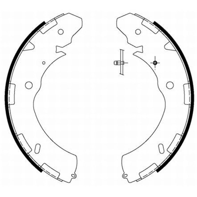 Mintex Brake Shoe Set Axle Kit MFR653