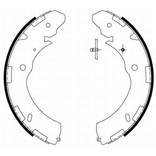 Mintex Brake Shoe Set Axle Kit MFR653