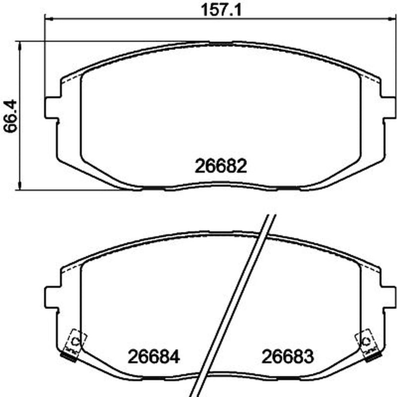 Mintex Front Brake Pad Set MDB4360