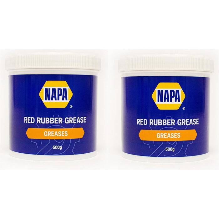 2x NAPA Red Rubber Grease Brake Caliper Pistons & Hydraulic Systems 500g NAPA  - Town Parts