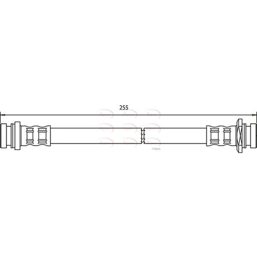 Apec Brake Hydraulic Hose Line Rear HOS3751
