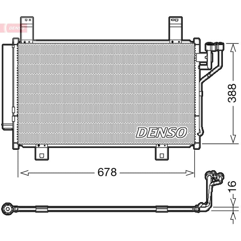 Denso Air Conditioning Condenser DCN44009