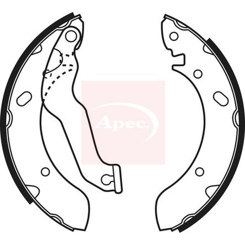 Apec Brake Shoe Set Axle Kit SHU522