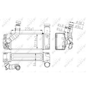 NRF Intercooler (Charge Air Cooler) 30245
