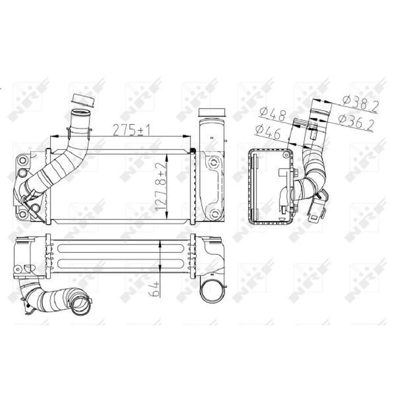 NRF Intercooler (Charge Air Cooler) 30245