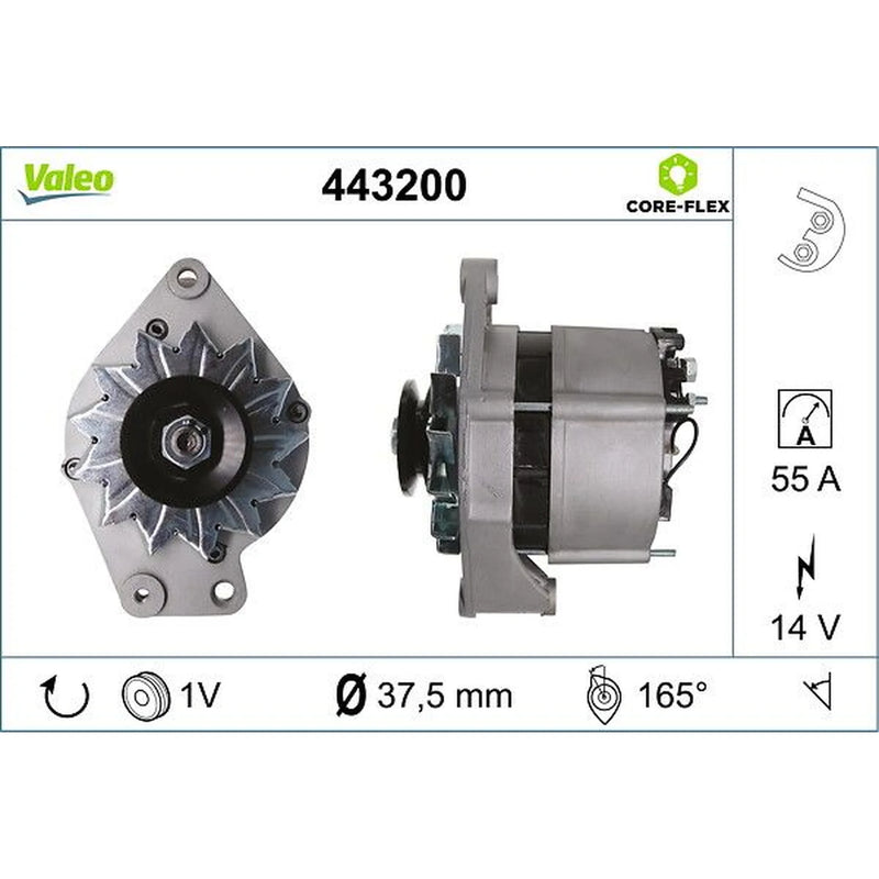 Valeo Car Alternator 12V 443200