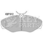 Key Parts 4 x Front Brake Pad Set KBP1812