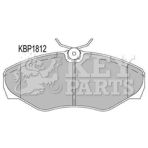 Key Parts 4 x Front Brake Pad Set KBP1812